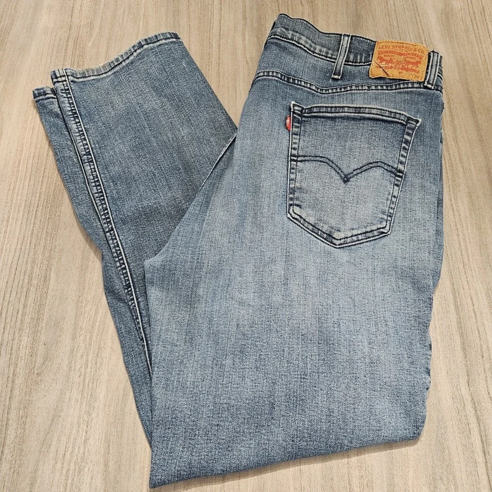 Levi's 541 Jeans Mens 40x32 Athletic Taper‎ 5-Pocket Stretch Flex Denim Blue